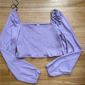 Purple crop top